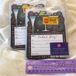 Party invites 2 packs of 20